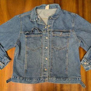 Vintage Jordache Blue Jean Denim Jacket Unisex - Large Medium Wash w/Pockets